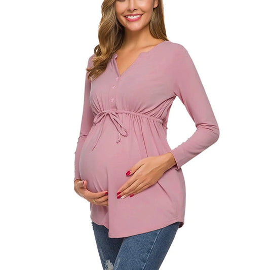 Long Sleeve Maternity & Nursing Top