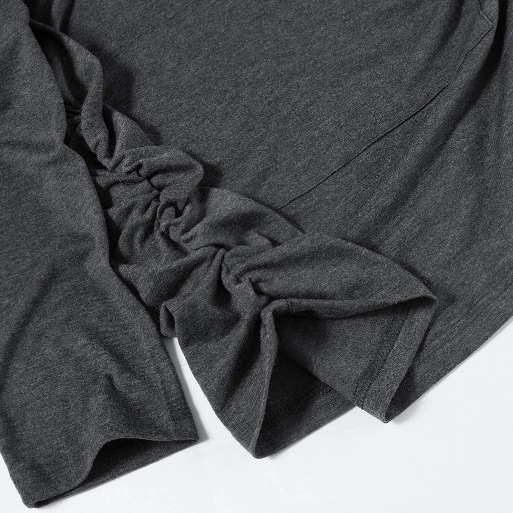 Maternity V-Neck Hoodie