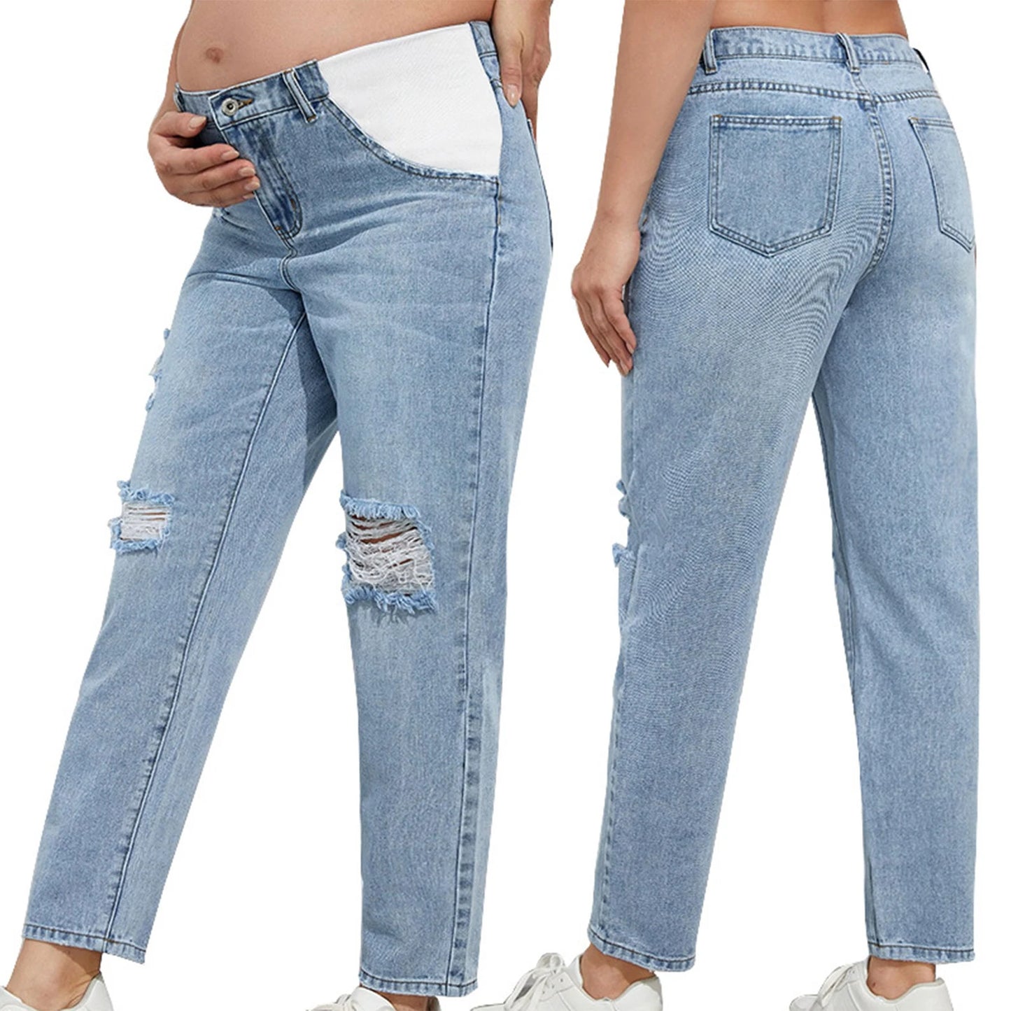 Maternity High-Waist Stretch Denim Jeans