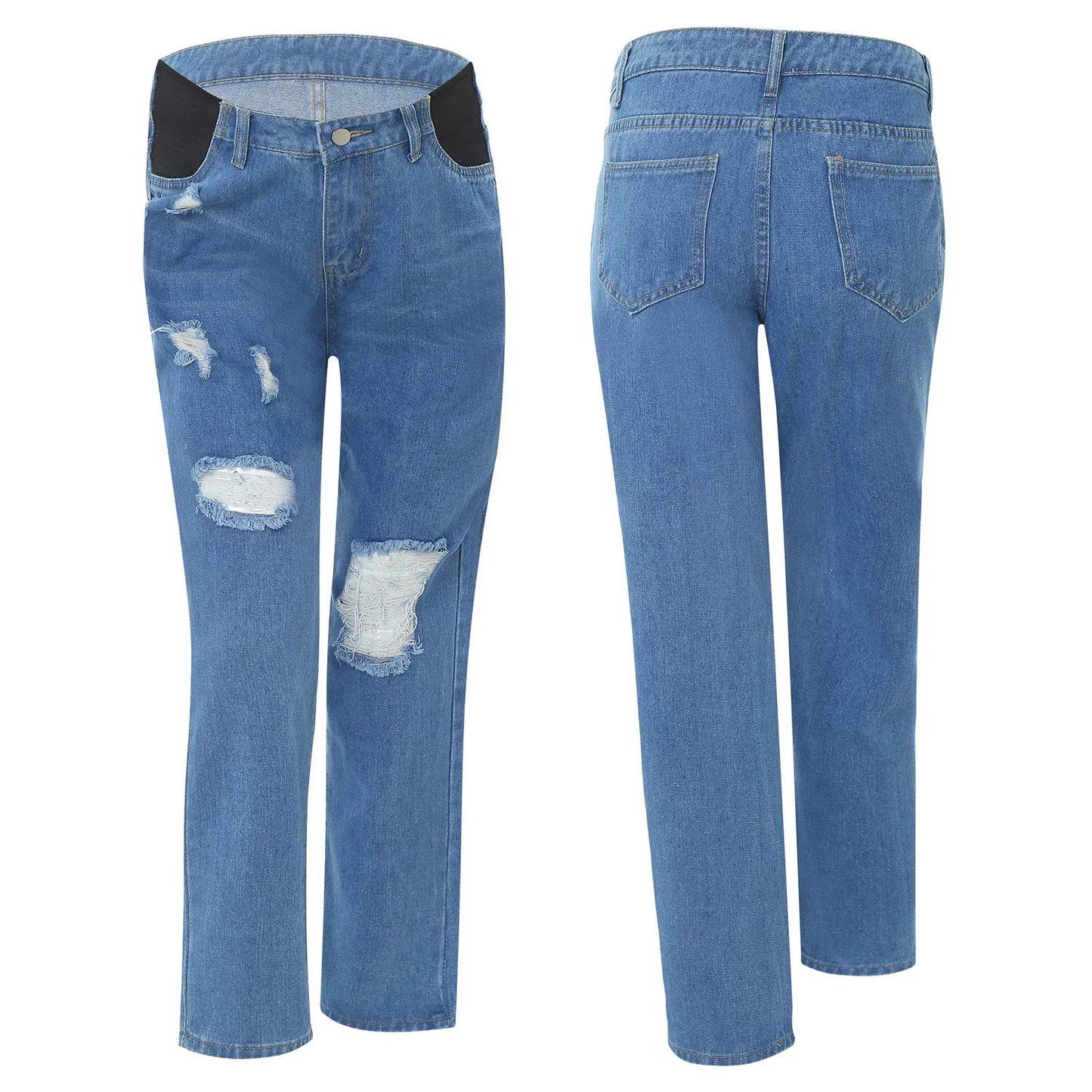 Maternity High-Waist Stretch Denim Jeans